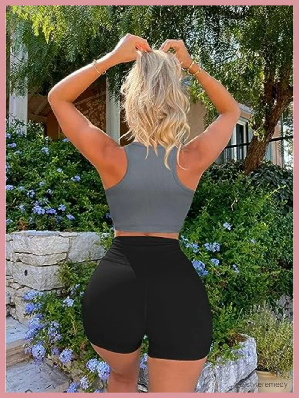 3 Pack Seamless Ribbed Crop Tank Tops High Neck Racerback Yoga Gym Shirts